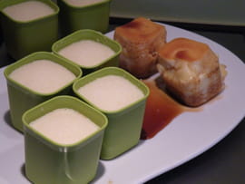 Petits pots noix de coco et caramel
