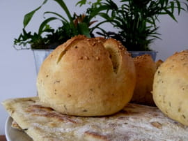 Petits pains � la semoule et � l huile d olive 