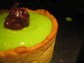 Tartelette poire-menthe-chocolat