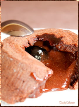 Coulant au chocolat et cerise amarena