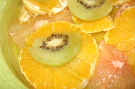 Carpaccio d agrumes et de kiwi