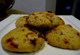 Cookies cranberries & noix du Br�sil caram�lis�es 