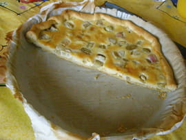 Tarte rhubarbe et chocolat blanc