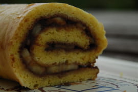 Roul� au Nutella et bananes