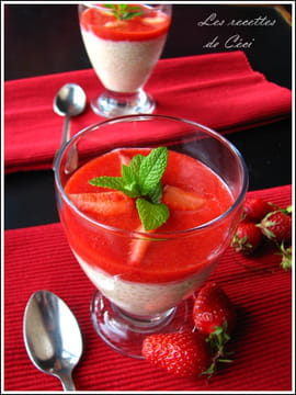 Quinoa au lait � la vanille et aux fraises