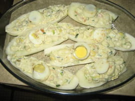 Barquettes de concombres