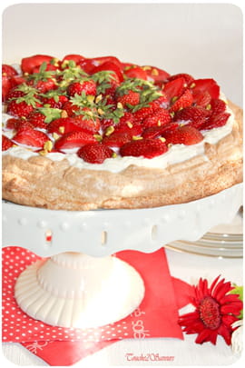 Tarte meringu�e aux fraises