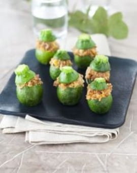 Courgettes farcies au hach� d agneau