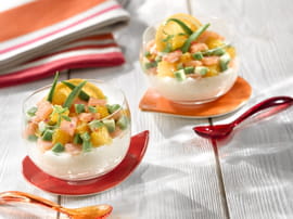 Mousseline d agrumes et c�leri au saumon