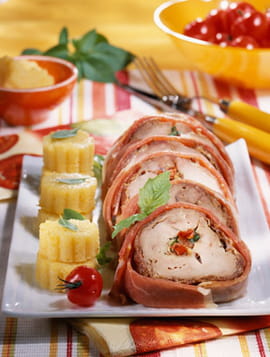 Filet mignon au jambon de Parme et l�gumes croquants
