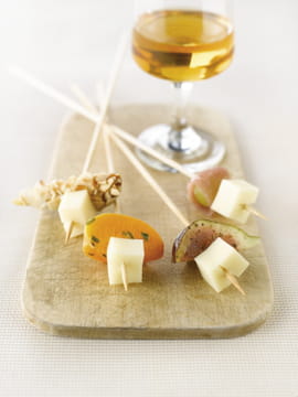 Ap�ros cubes de Comt� aux fruits frais