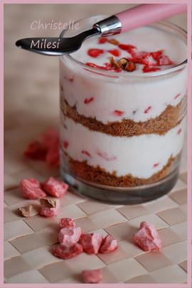 Verrine  pralines roses et Sp�culoos