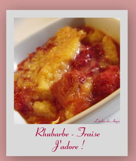 Crumble fraise-rhubarbe