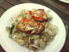 Salade de ch�vre chaud et lardons