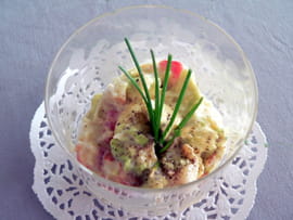 Cocktail de crabe � l avocat et � la f�ve Tonka