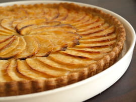 Tarte aux pommes sur compote