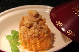 Crumble de carottes au ch�vre 