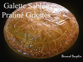 La galette sabl�e fourr�e praline griottes