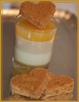 Panna cotta orange et pain d �pices