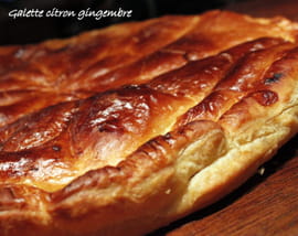 Galette des rois au citron et au gingembre
