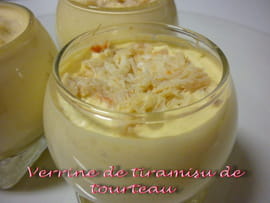Verrines de tiramisu au tourteau