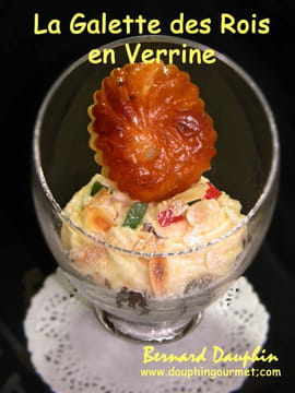 Galette des rois en verrine, aux figues et aux amandes