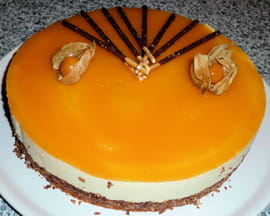 Entremet pralin� abricot