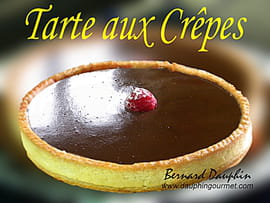 Tarte aux cr�pes, framboise chocolat