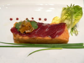 Patate douce au magret de canard fum�