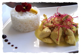 Poulet � la cardamome et main de bouddha