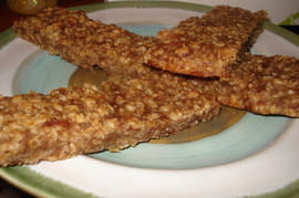 Flapjacks au beurre de cacahu�tes et bananes
