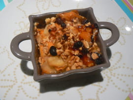 Tian de patates douces au comt� et fruits secs