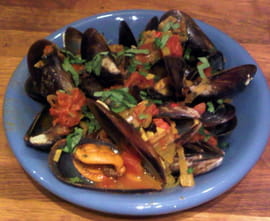 Moules tomat�es