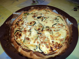 Quiche aux courgettes et pignons