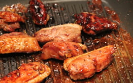 Canard marin� � la citronnelle et grill� au miel