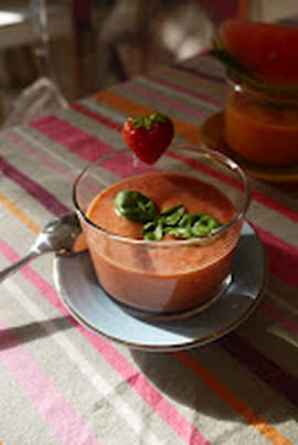 Mon gazpacho aux fraises