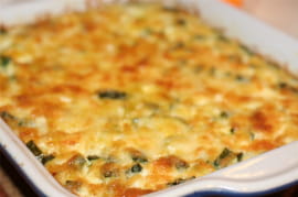 Gratin de courgettes aux ravioles
