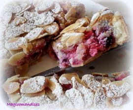 Tarte amandine aux baies rouges