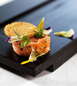 Rillettes de truite sur toast croustillant