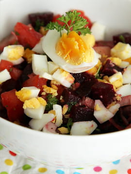 Salade de betteraves � l oeuf dur 