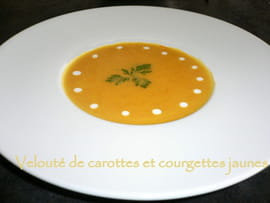 Velout� de carotte et courgette jaune � la badiane