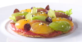 Tarte fine � la tomate comme un chef