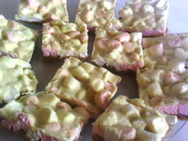Carr�s aux chamallows et chocolat blanc