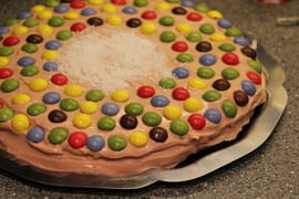 G�teau d anniversaire aux deux chocolats et coco