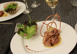 Foie gras po�l� aux pommes caram�lis�es & calvados