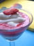 Verrine de fromage blanc au coulis de fraises