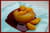 Aspics � l orange et coulis de framboises