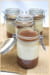 Panna cotta au ch�vre et chocolat blanc, gel�es de marron et d expresso