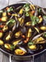Moules au vin blanc et  pastis