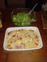 Gratin de crozets au lard